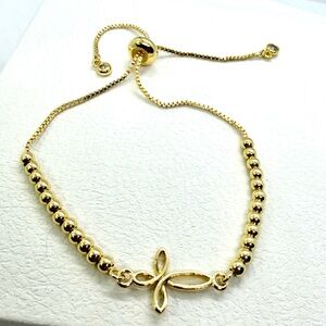 Elegant Goldfilled  Beaded Adjustable Bracelet